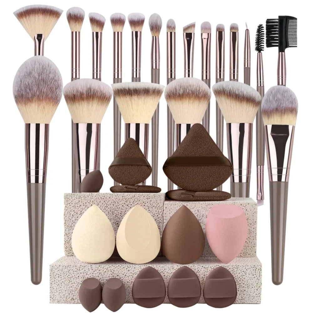 Set de Brochas de Maquillaje Profesionales para un Acabado Impecable