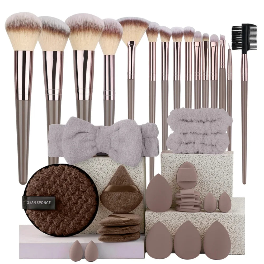 Set de Brochas de Maquillaje Profesionales para un Acabado Impecable