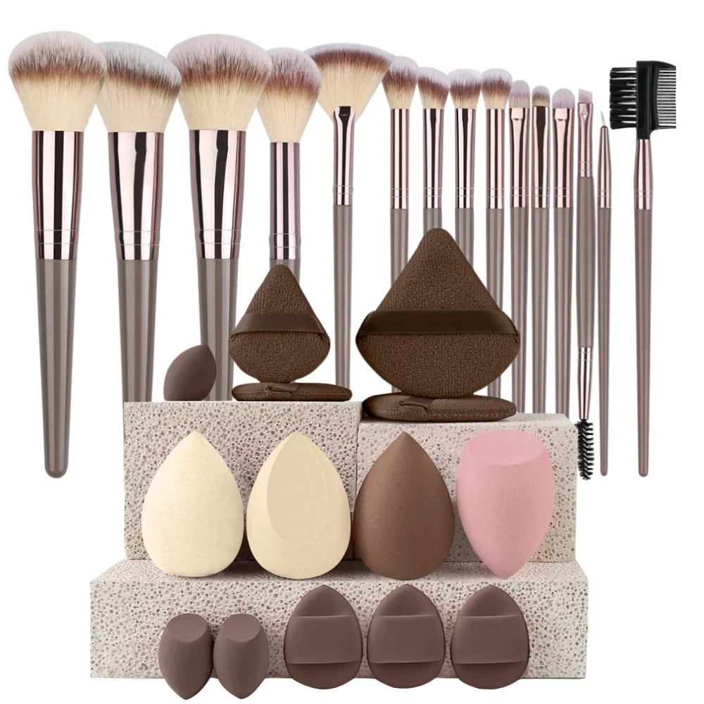 Set de Brochas de Maquillaje Profesionales para un Acabado Impecable