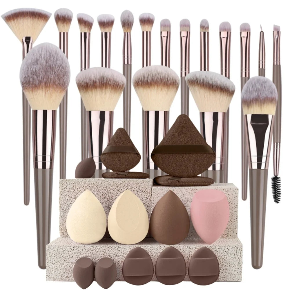 Set de Brochas de Maquillaje Profesionales para un Acabado Impecable