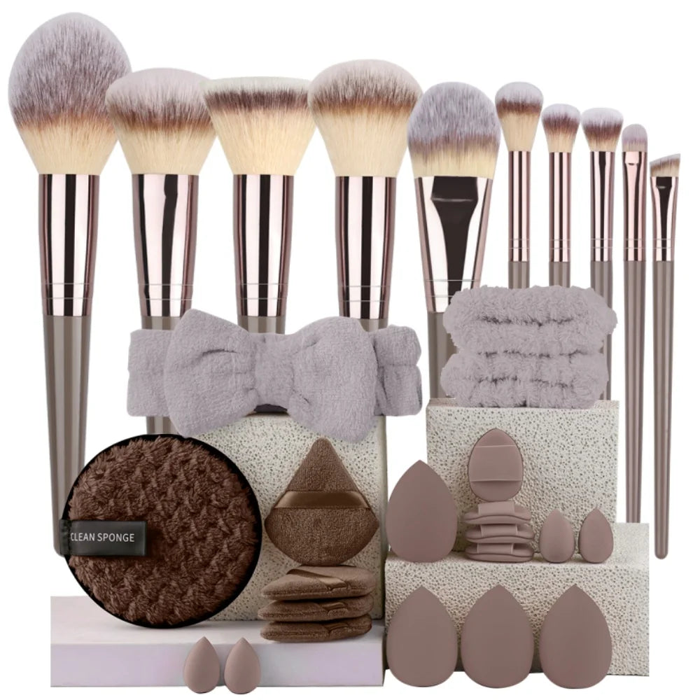 Set de Brochas de Maquillaje Profesionales para un Acabado Impecable