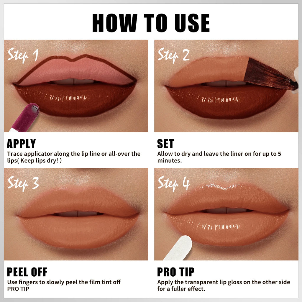 Tinte Semi Permanente para Labios Waterproof Efecto Tattoo – Tinte Mate de Larga Duración
