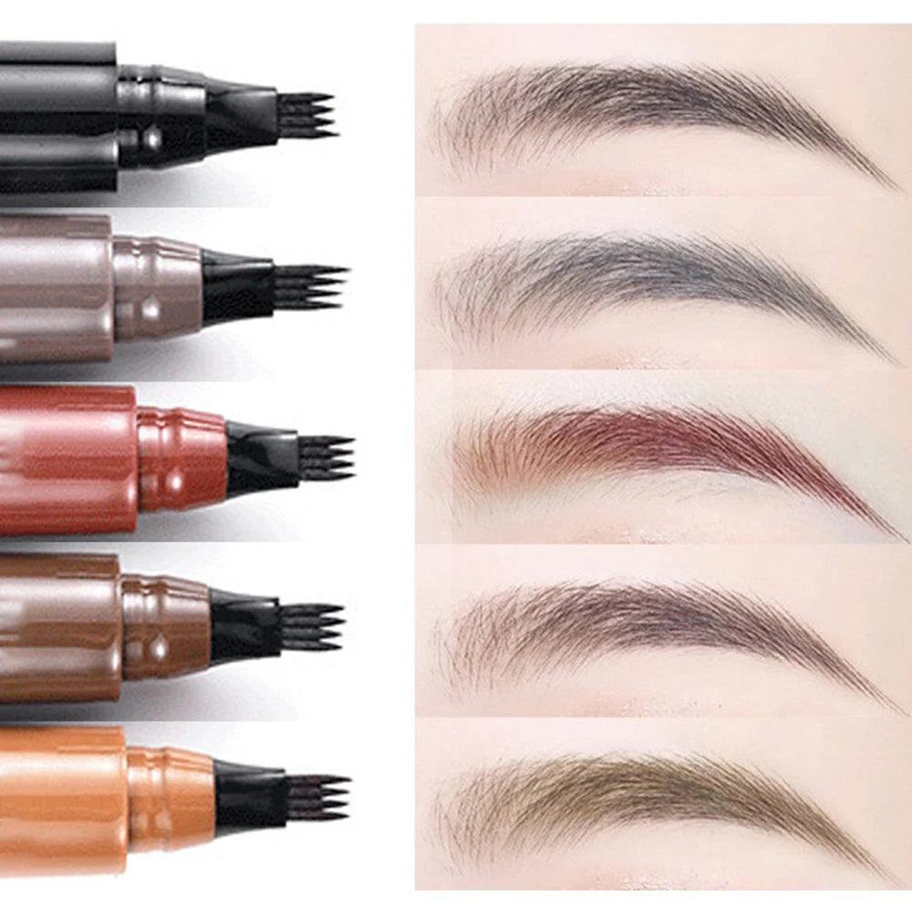 Pluma para Cejas con Punta de 4 Trazos Efecto Microblading