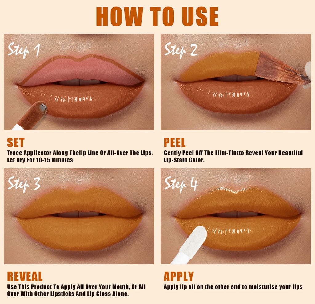 Tinte Semi Permanente para Labios Waterproof Efecto Tattoo – Tinte Mate de Larga Duración
