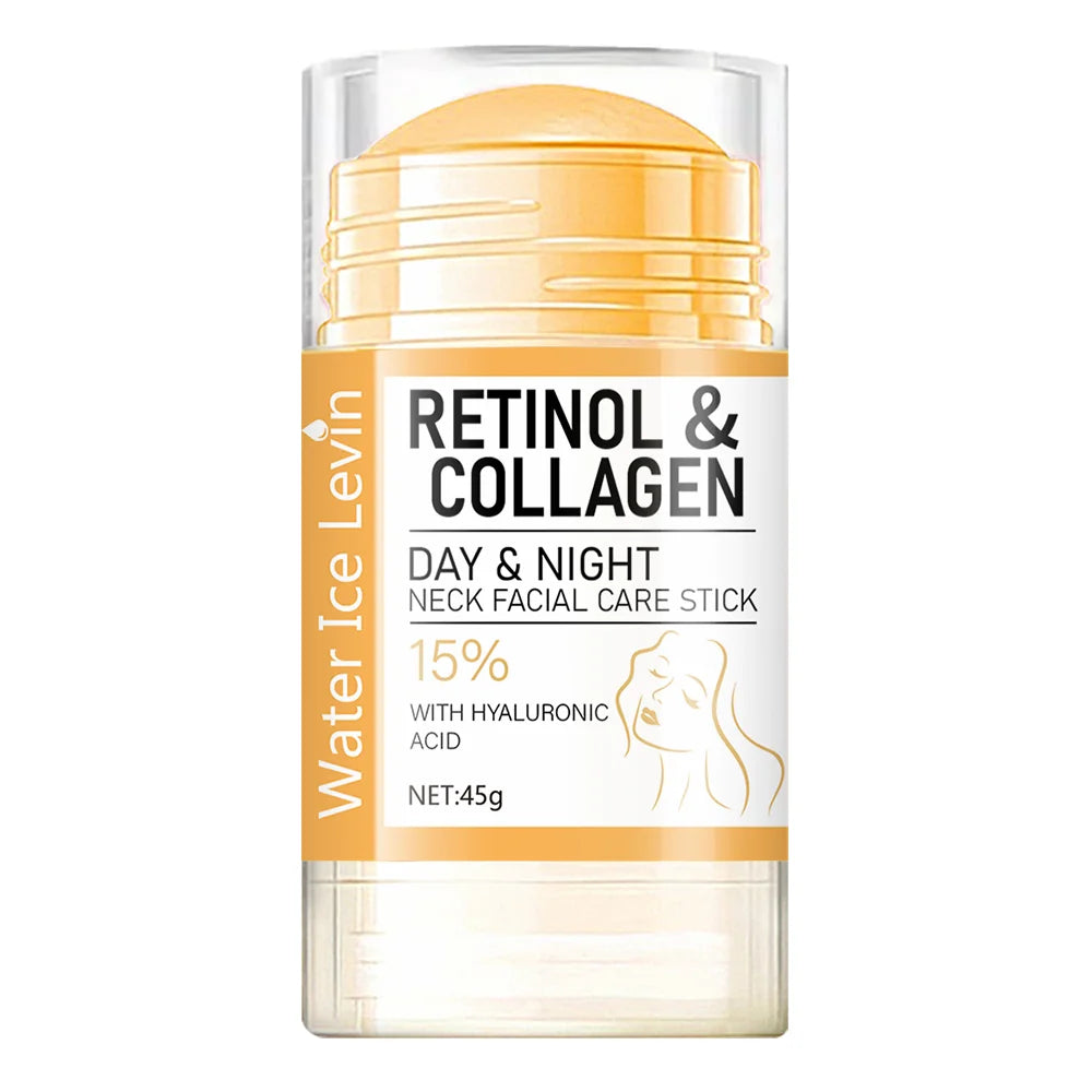 Stick Facial y de Cuello con Retinol y Colágeno 45g – Hidratación Intensiva Día y Noche, Textura Ligera y Absorción Profunda