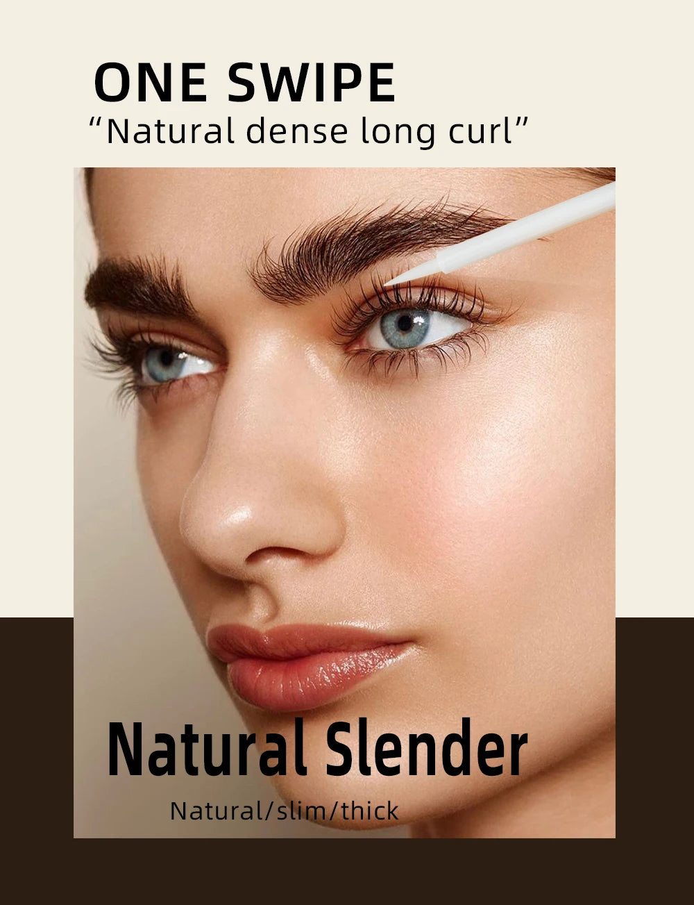Suero de Crecimiento para Pestañas y cejas QIBEST con Ingredientes Naturales – Fórmula Suave sin Irritación para Pestañas y Cejas Más Largas y Gruesas