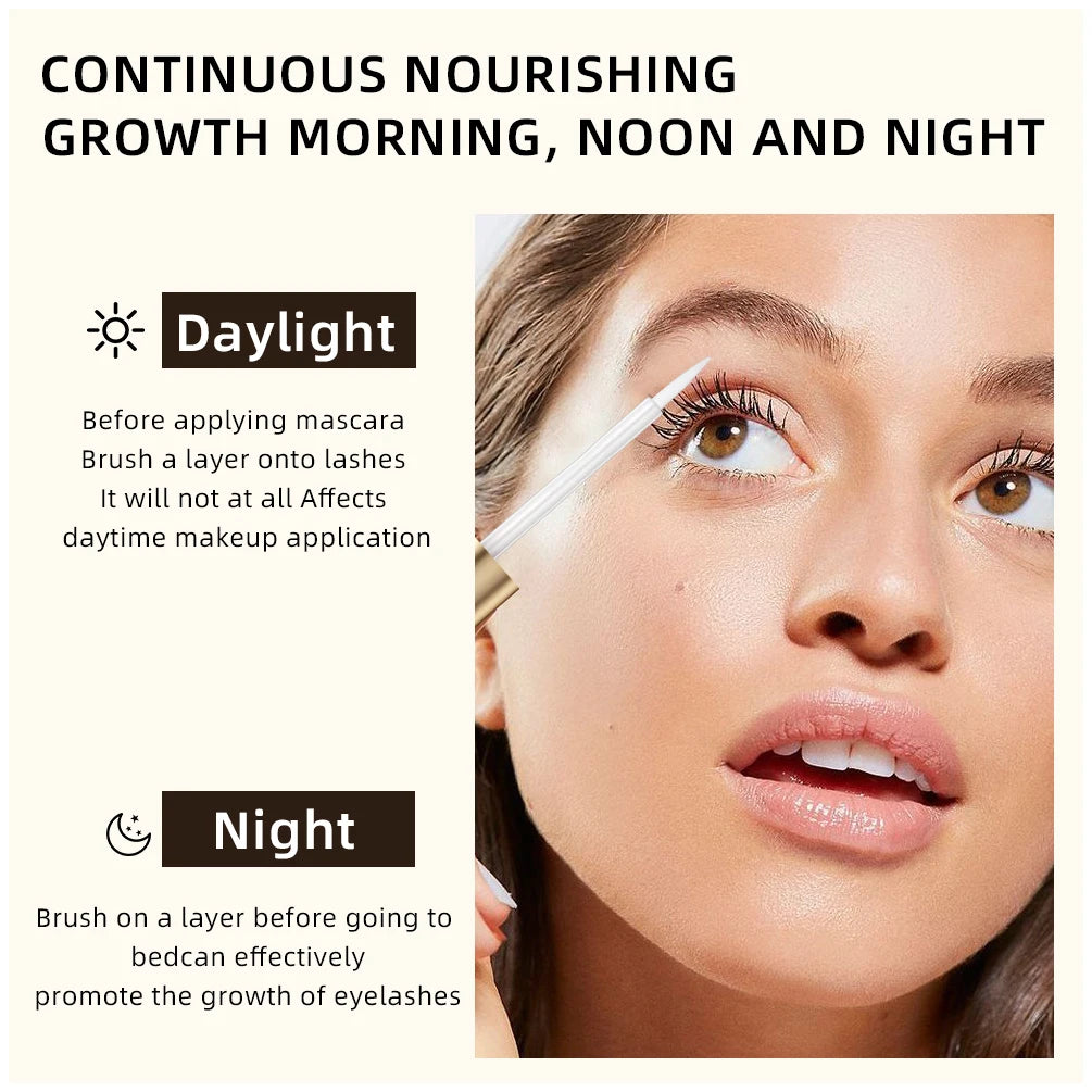 Suero de Crecimiento para Pestañas y cejas QIBEST con Ingredientes Naturales – Fórmula Suave sin Irritación para Pestañas y Cejas Más Largas y Gruesas