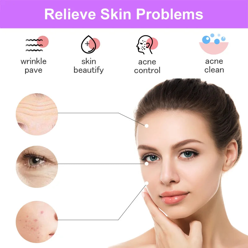 Varita Facial de Alta Frecuencia – Terapia Antiedad y Antiacné con Electroterapia y Electrodos de Cristal