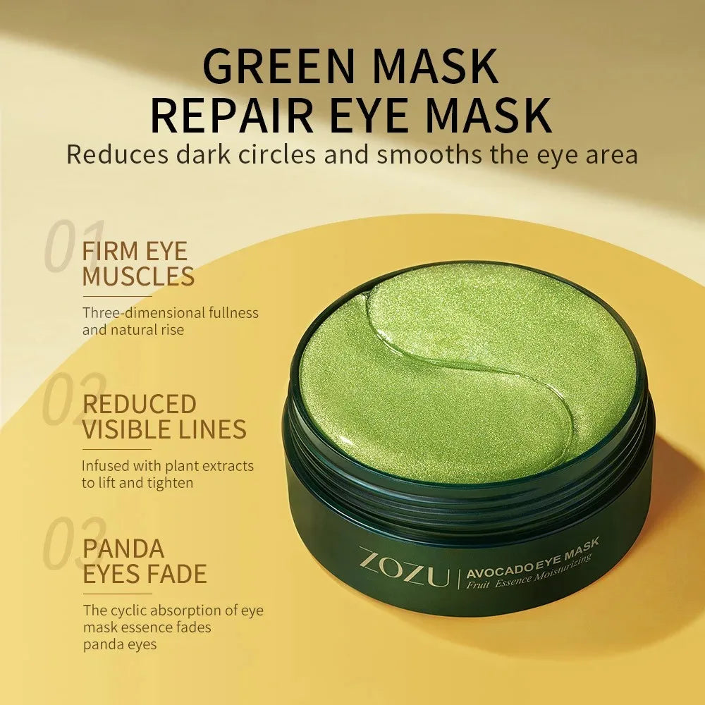 Parches para Ojos de Aguacate y Colágeno