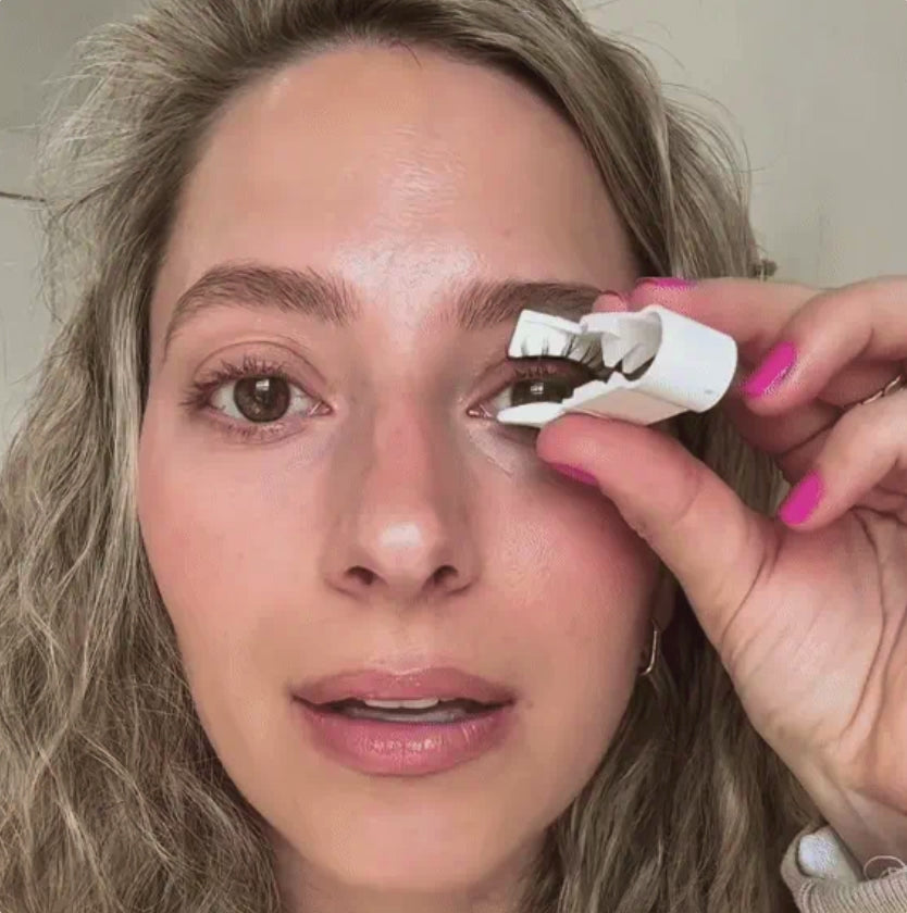 Pestañas magnéticas reutilizables con aplicador, aspecto natural, fácil uso